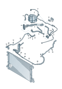 8W0121070M-Coolant pipe
