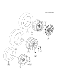 9012395-Wheel, front, rear