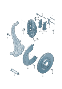 80D615105B-Housing assy-caliper Special item----- Included   D  -31.05.2021
