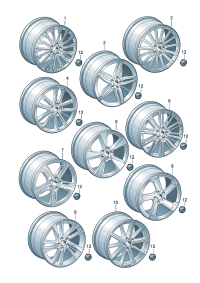 8W0601025CB-Wheel rim-aluminium alloy  Colour code: