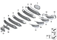 51137954197-GRILL FRT LH X5