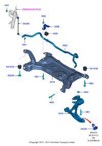 BV613A424LAB-Arm assy-fr susp, lh (2.0L ECOBOOST (240 PS)