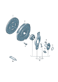 036141026A-Clutch pressure plate Porsche panamera: