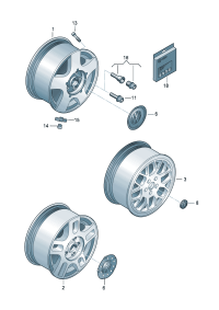 6N0601171-Cover For rim:
