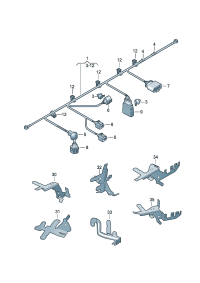 35D971230-Harness, for starter & Alternator 3g