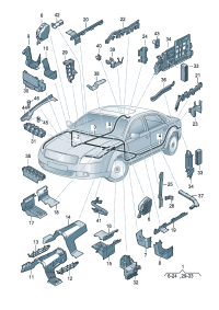 4E0971446B-Guide Hinge, hatch cover  F  4E-6-012 500 *