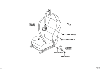 SU00311186-BELT ASSY, FR SEAT