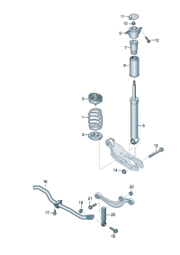 4K0513035AG-SHOCK ABSORBER-FRRH-VW-TOUREG