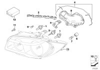 63117187861-Gasket headlight lh