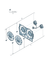 4H0959455AD-Radiator fan & Cont unit