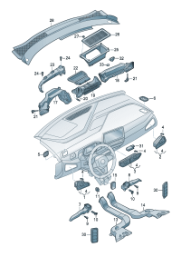 10D819704-AIR VENT/AUDI Q7/2007-2015