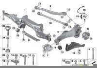 33416858086-WHEEL HUB WITH BEARING/G30