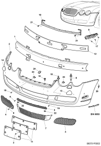 3W5807682B-GRILLE ASSY-REAR COOLER,OUTLET