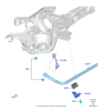 F2GZ5A772C-Bar-stabi bar (3.7L DOHC V6 GAS, LHD 4WD (FTD) OR 2.7L DOHC 4V DI GT V6 GAS/FFV)