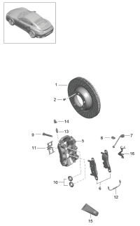 99135294601-1 SET OF BRAKE PADS FOR DISC BRAKE REAR