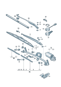 4B1955113A-Motor, wiper