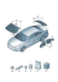 19D845011F-GLASS, WINDSHIELD