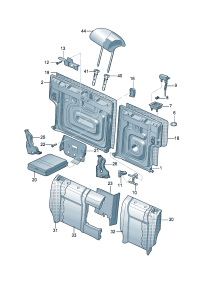 56D886920AN4-Guide, button-headrest, Adjustable (moonstone gray)