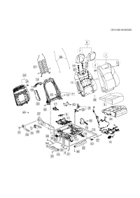 84242334-Cover, front seat cush outer (protector, side, qtr frame 4 way manual adjust, manual reclining, otr-