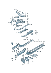 8W0805139B-Cover-shock absorber strut