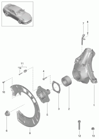 99134160700-WHEEL HUB-TOUAREG-2003-2009