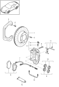 99635240602-PORSCHE CARRERA BRAKE DISC