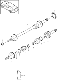 97033202413-Shaft, half swing Deprecated parts