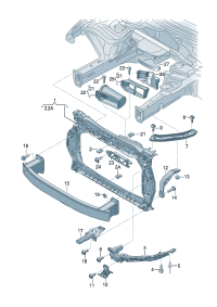 8U0805594B-Bracket, frt w/water Bracket, cooler  D  -14.04.2014