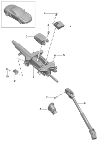 99134701504-Steering column Deprecated parts