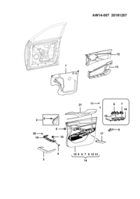 23583360-TRIM PNL ASSY DR FLH