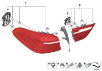 63217331279-REAR LEFT LAMP ON THE WING