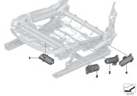 52107325517-Adjusting device-engine seat lengthways