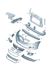 18D807049-GUIDE PIECE/RH/ VW / PASSAT