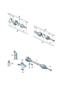 8R0501203C-Band f joint Shaft, half swing