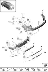 9Y0807417F-PLATE-TRUNK,REAR