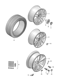 3W0601025DM-Wheel rim-aluminium alloy