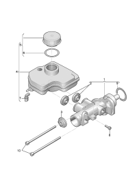 3W0698642A-Brake master cyl