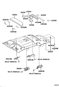 6641478010-SPACER, SIDE RAIL, REAR RH