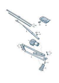 5KD955023-Wiper assy Motor, wiper