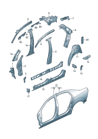 3D0907647-BRACKET,HARNESS