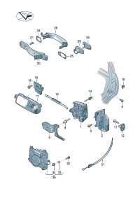 3D7839085D-Cable For w/belt extension The model of