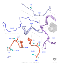 F2GZ2078D-Hose assy-brake, rh