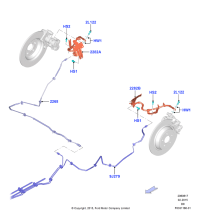 F2GZ2282A-Hose assy-brake, rh