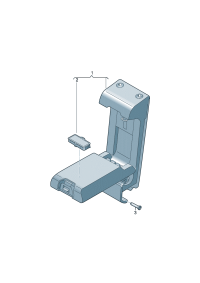 80D885205ADWX-Back w/pass-through loading system Armrest & drink (ghost (black))