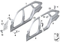 41007298179-Pillar assy-qtr lh
