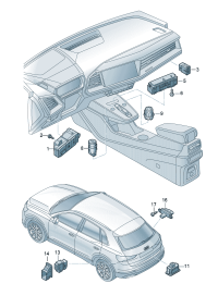 4K1941501L-Button module-lamp