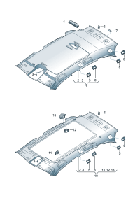 80D867505H-Molding a roof