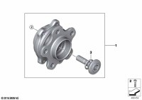 31208838134-WHEEL HUB WITH BEARING/G30
