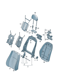 80D881969AQAU-Cover, strap back Net, net (ghost black)