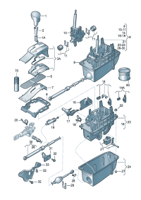 3BD713139C-Knob, shift lever (wood)